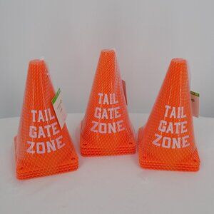 Football Tailgate Cone 3 Packs 4 Cones Each Orange Celebrate It 7" Tall Playoffs